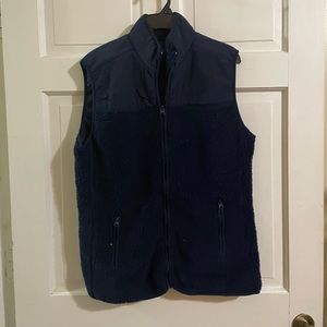 Crown & Ivy Navy Blue Fleece Vest